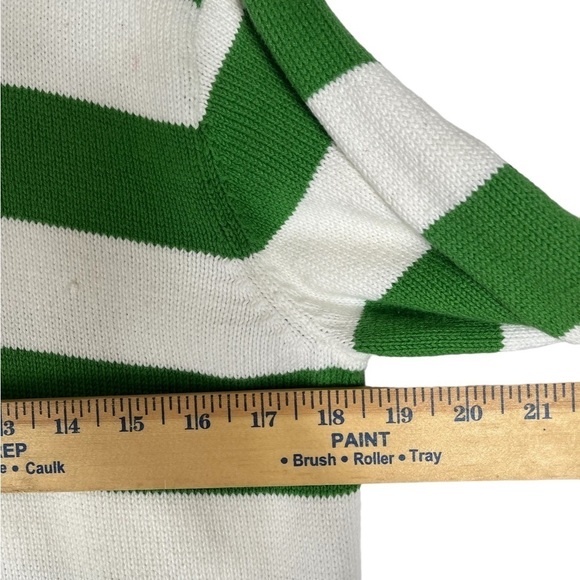 Tommy Hilfiger Sweater Teens Size L Striped V Neck Long Sleeves - Picture 5 of 6